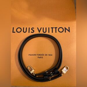 Louis Vuitton Black Leather Strap NWOT